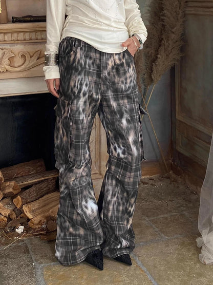 FayChui  Deconstructed Leopard Print Cargo Pants
