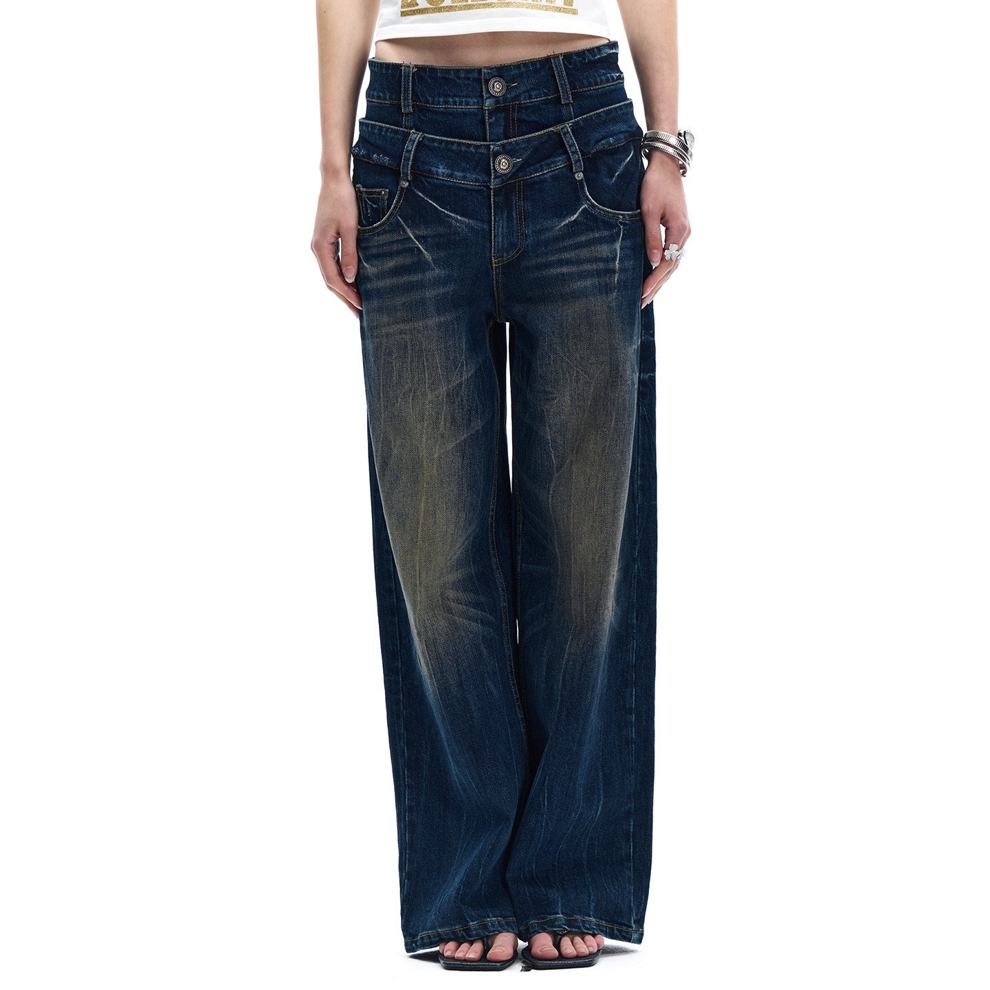FayChui_Double_Waist_Lightning_Washed_Distressed_Women&