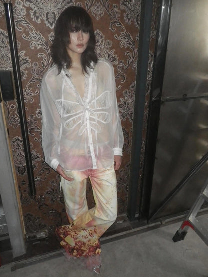 FayChui  Dreamy Floral Flared Jeans