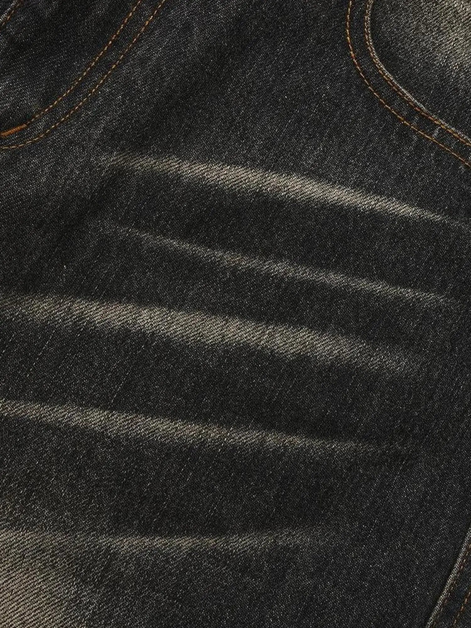 FayChui  Faychui Embroidered Rhinestone Flared Jeans