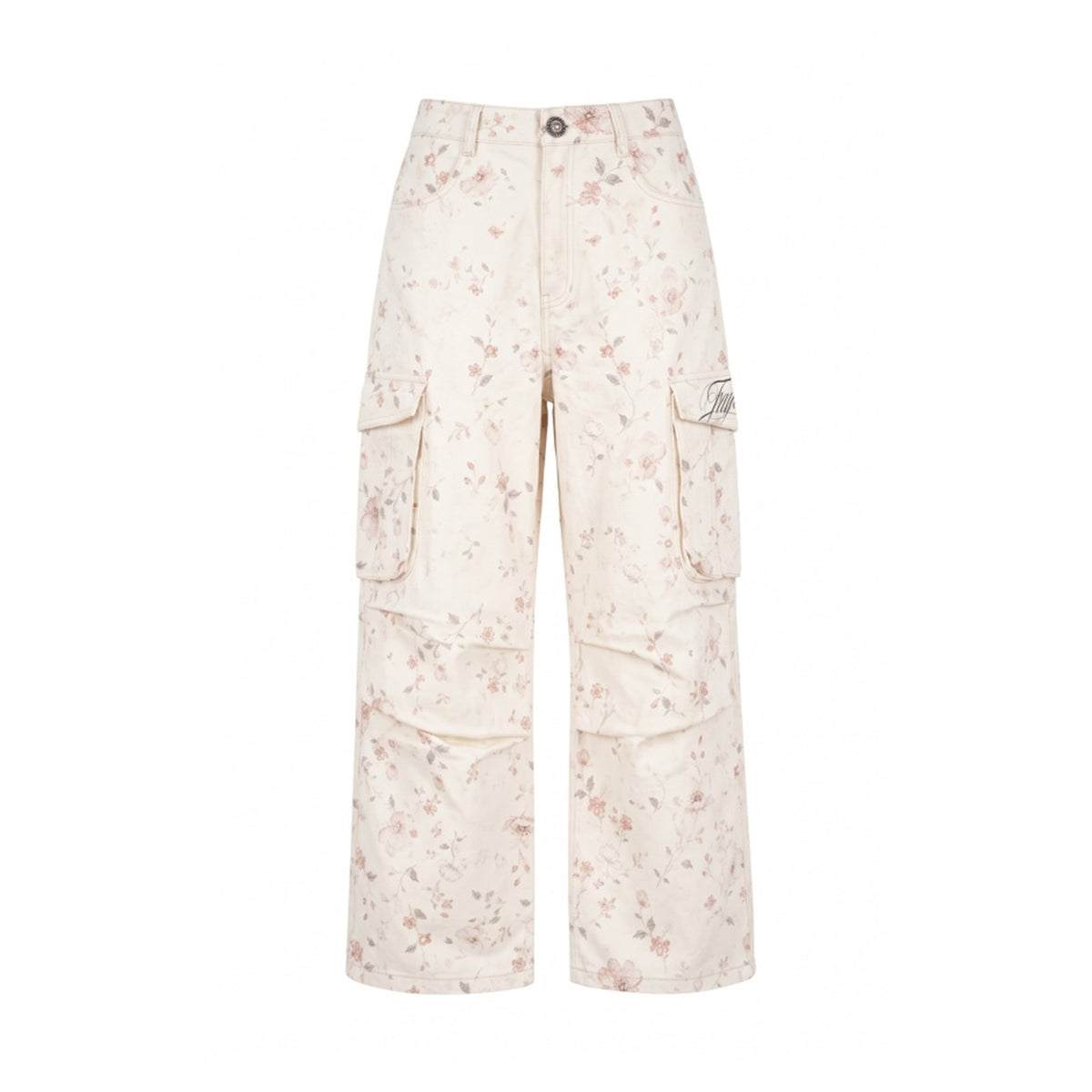 FayChui_Floral_Print_Low_Waist_Cotton_Cargo_Women&