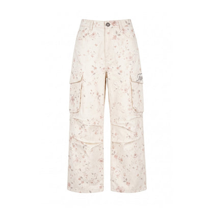 FayChui_Floral_Print_Low_Waist_Cotton_Cargo_Women&