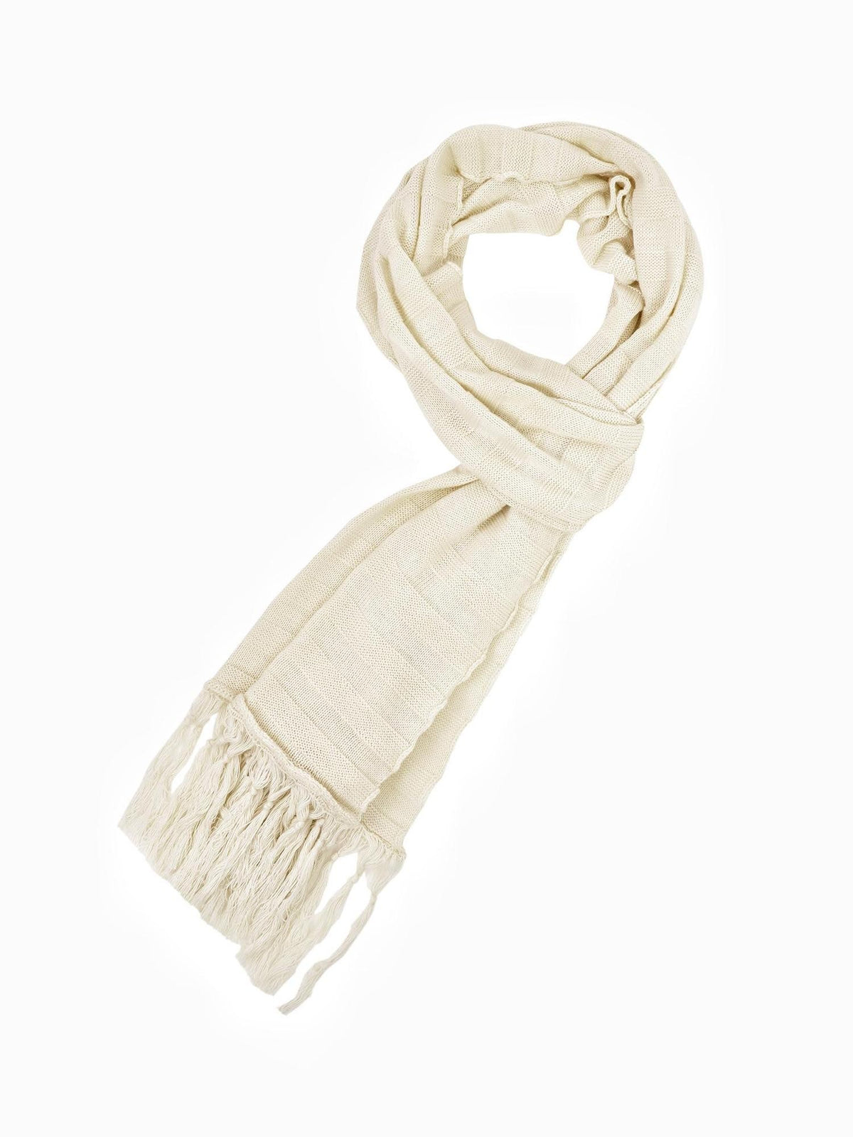 FayChui Fringed Knit Rectangular Solid Women&
