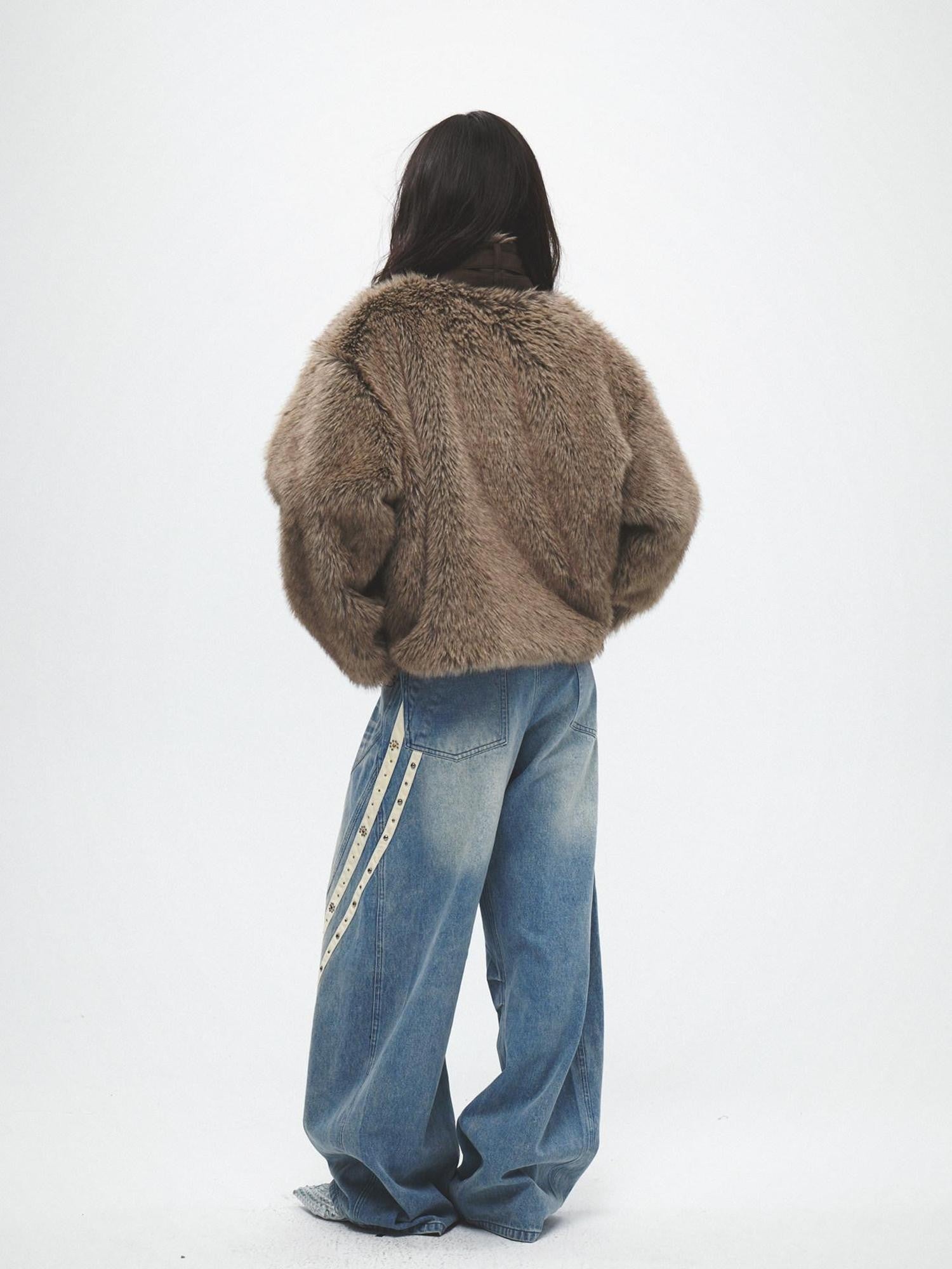 FayChui Gem Sequin Striped Vintage Women&