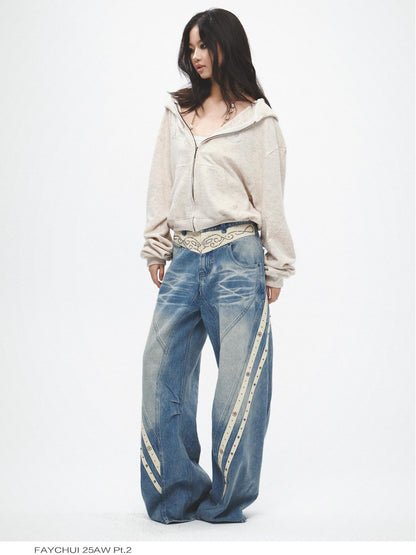FayChui Gem Sequin Striped Vintage Women&