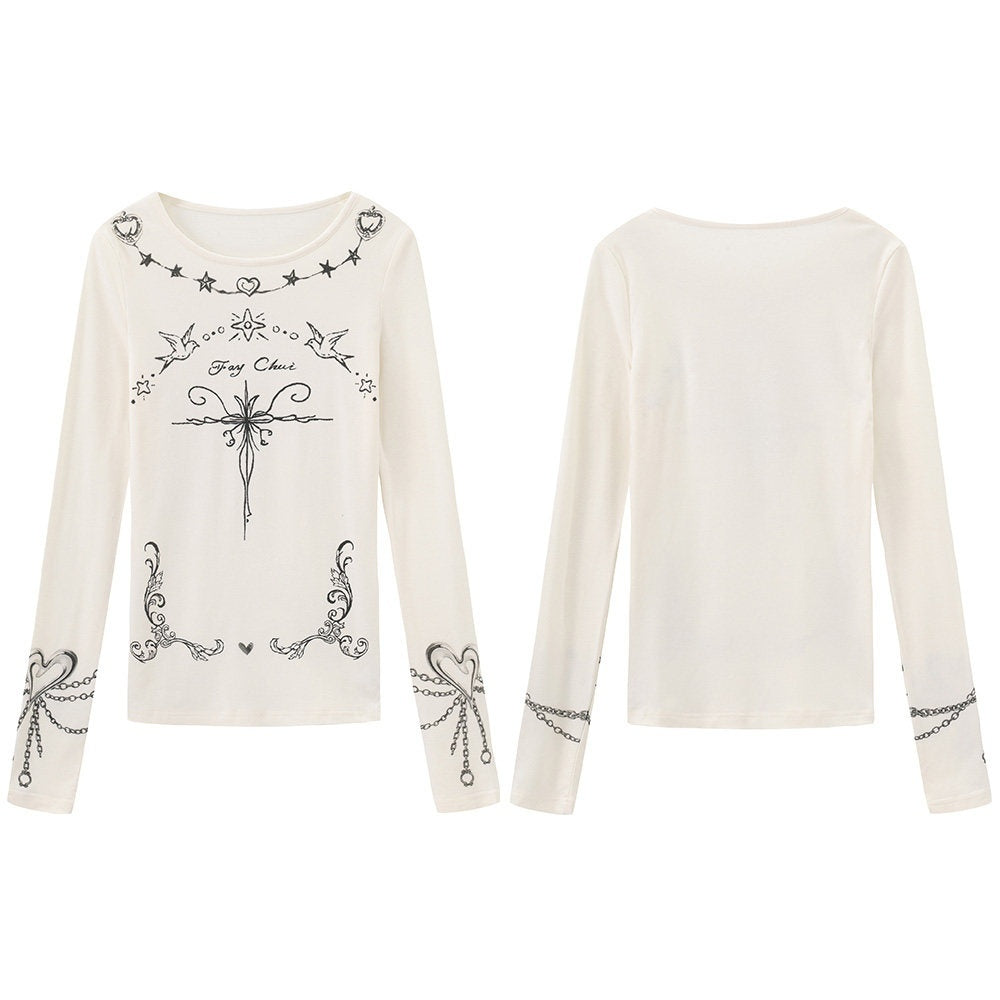 FayChui_Graffiti_Vintage_Thorn_Print_Slim_Women&
