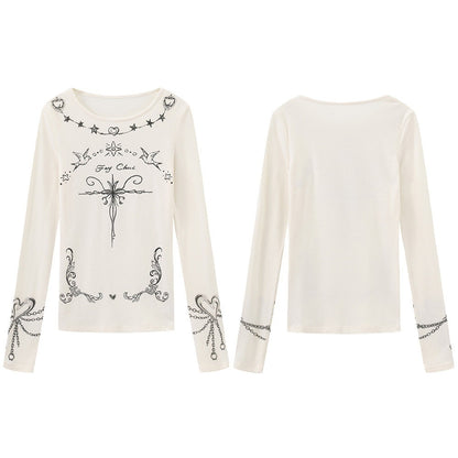 FayChui_Graffiti_Vintage_Thorn_Print_Slim_Women&