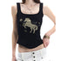 FayChui_Midnight_Black_Gold_Horse_Rhinestone_Square_Neck_Women&
