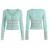 FayChui_Mint_Blue_Lace_Up_Cutout_Knit_Slim_Fit_Women&