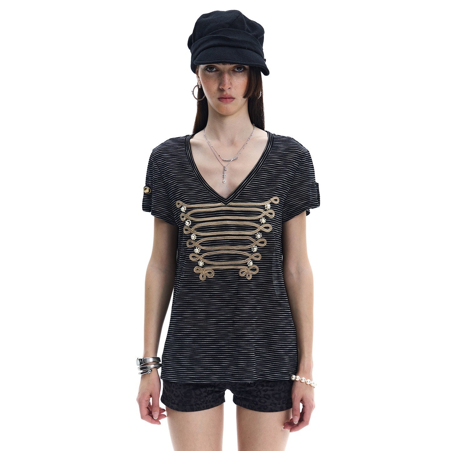 FayChui_Pearl_Embroidered_Rope_Knot_Striped_Court_Women&