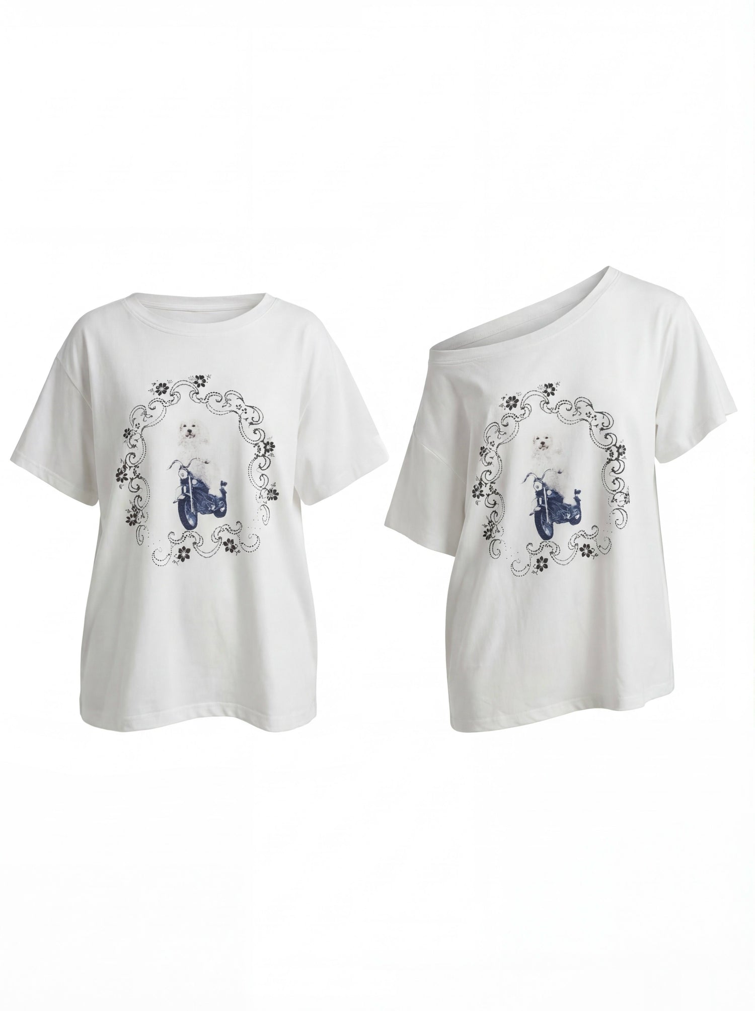 FayChui_Quirky_Dog_Riding_Print_Slouchy_Dropped_Shoulder_Women&