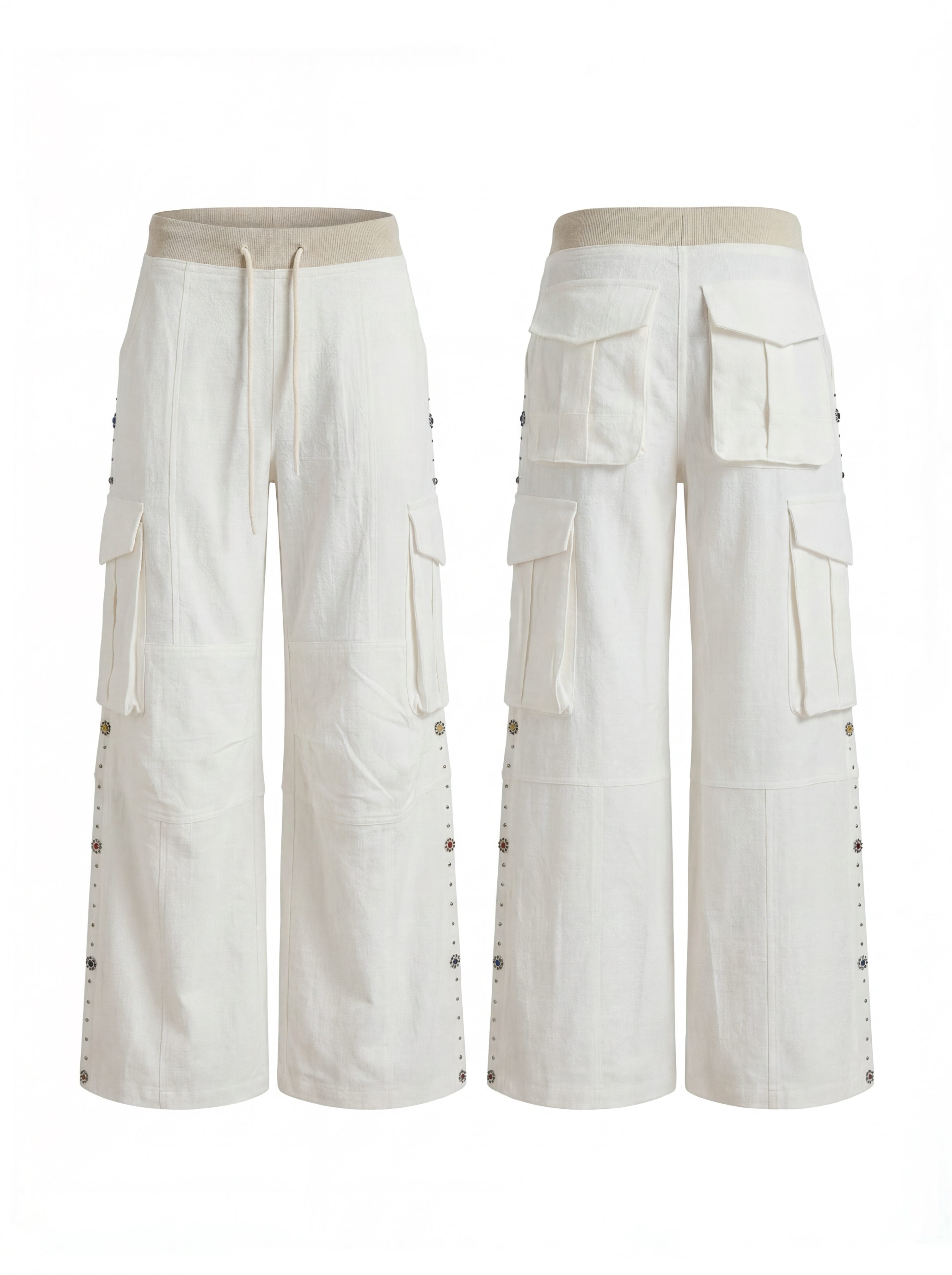 FayChui_Retro_Street_Hotfix_Rhinestone_Cargo_Edgy_Women&