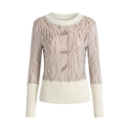 FayChui_Ribbed_Printed_Mesh_Striped_Slim_Fit_Women&