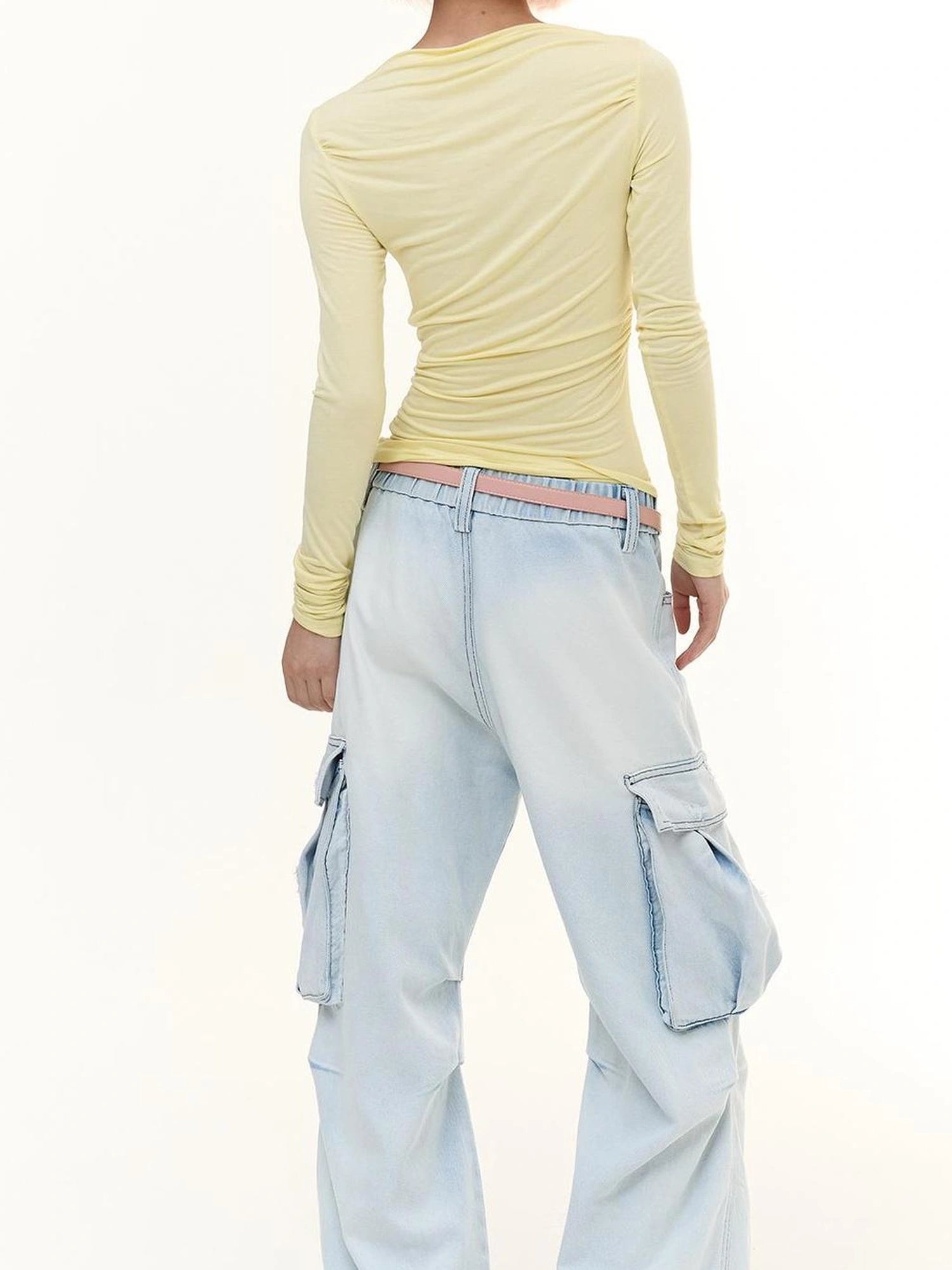FayChui  Slim Fit Asymmetric Hem T-shirt