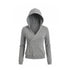 FayChui_Slim_Fit_Cross_V-neck_Buttoned_Hooded_Women&