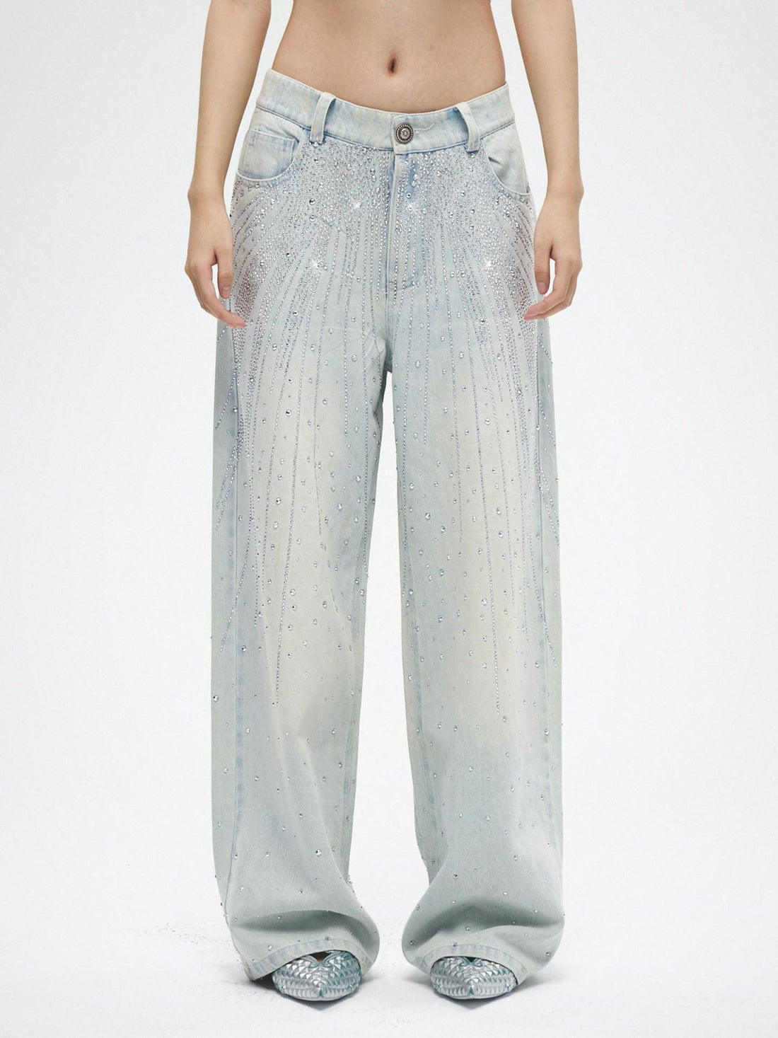 FayChui Starry Rhinestone Embellished Sparkle Women&