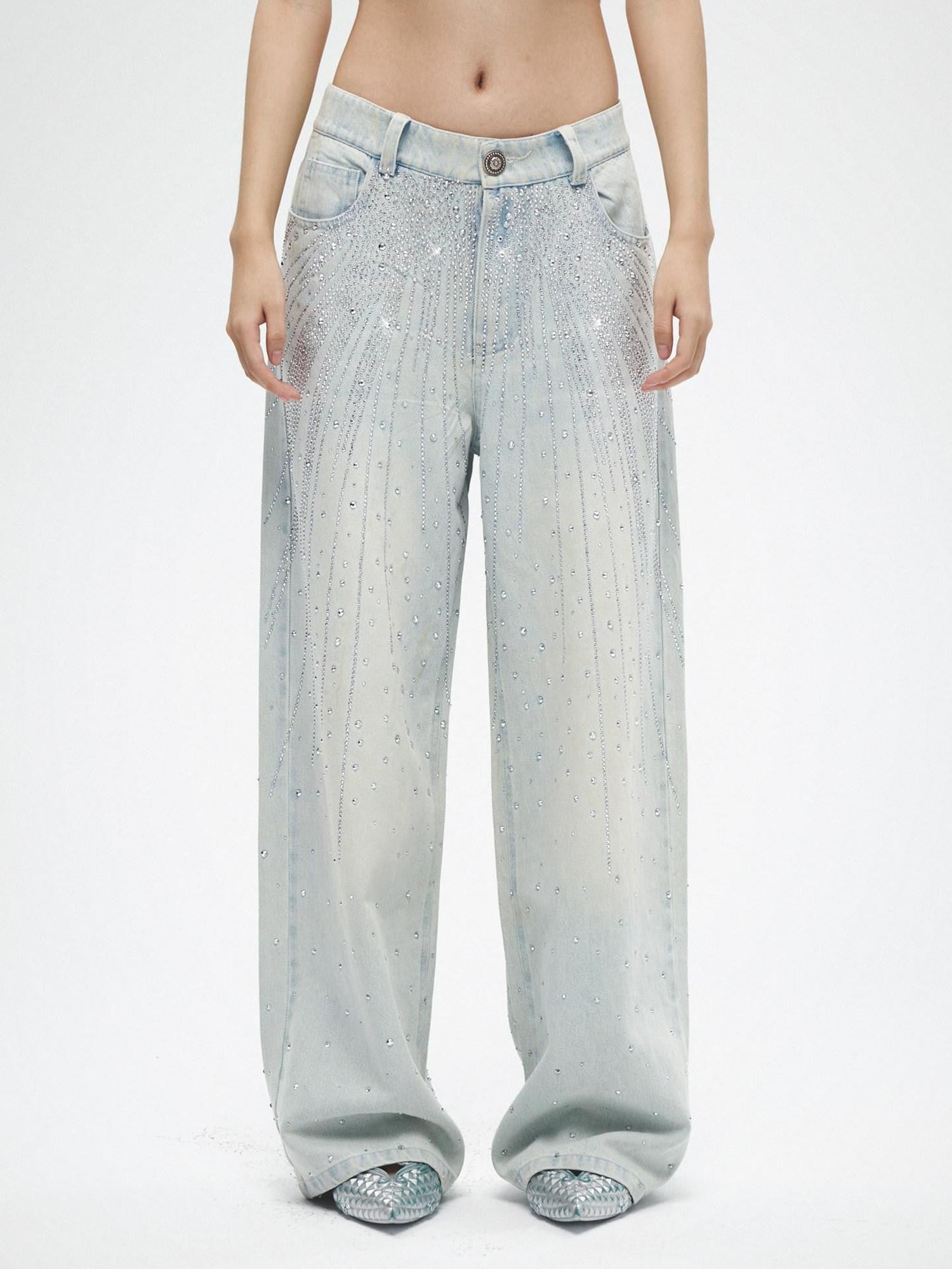 FayChui Starry Rhinestone Embellished Sparkle Women&
