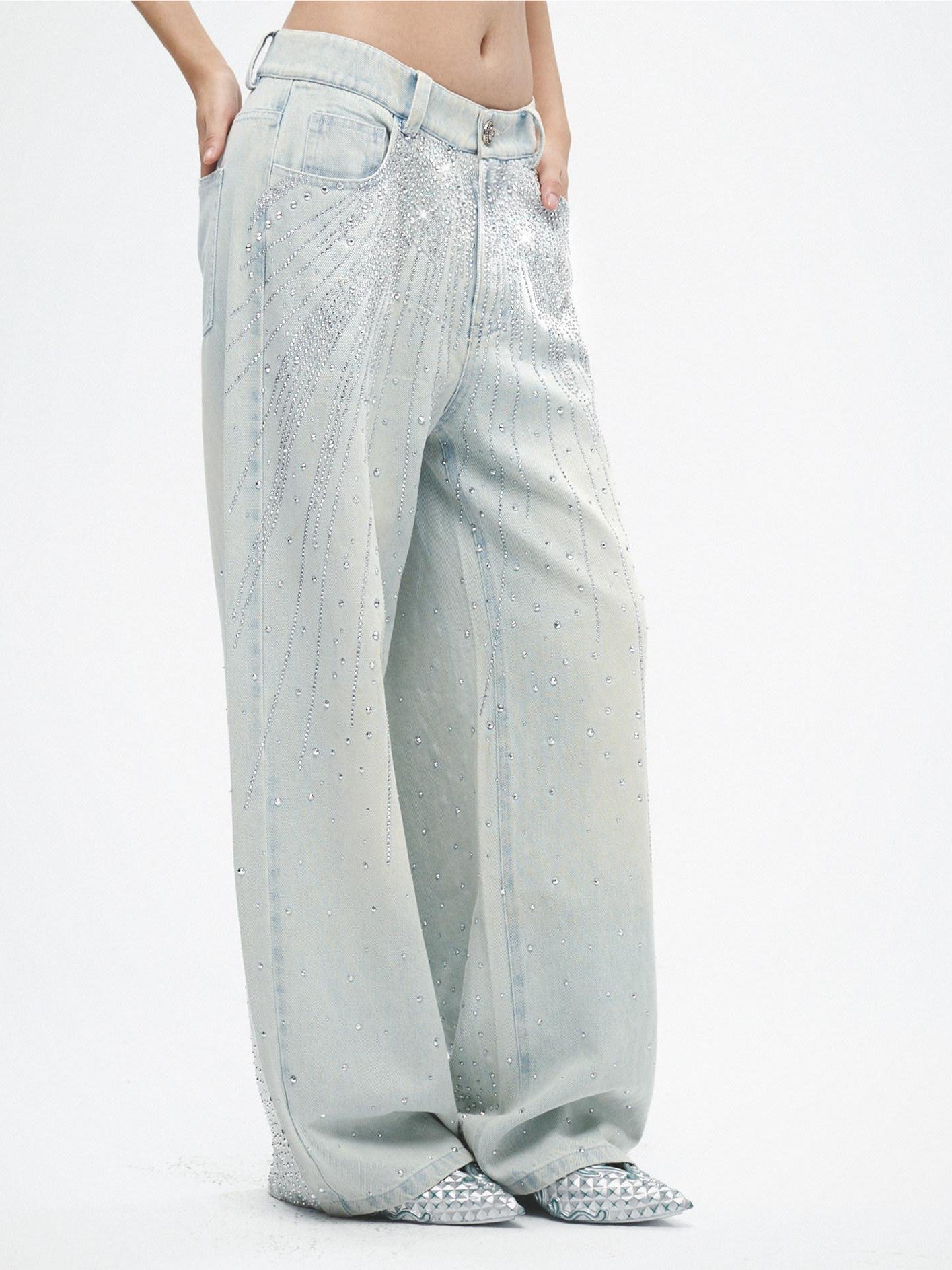 FayChui Starry Rhinestone Embellished Sparkle Women&