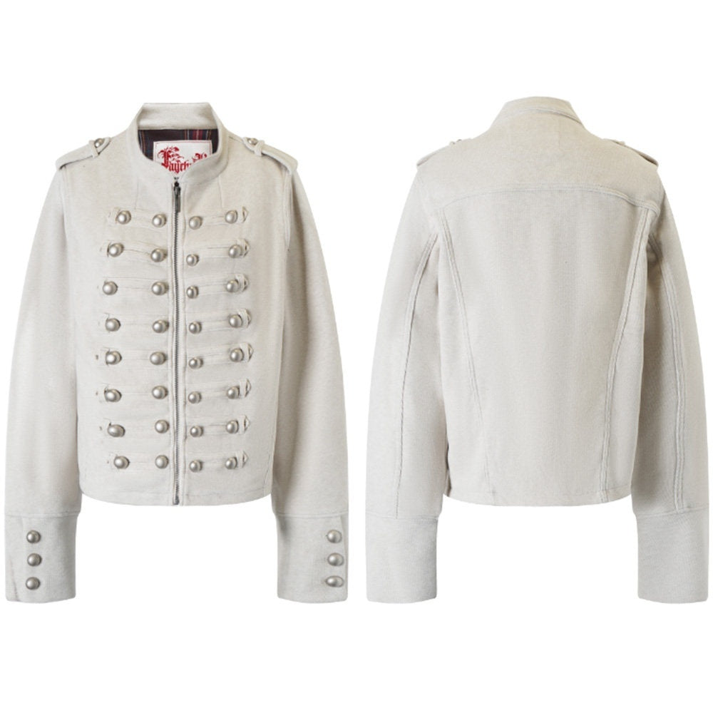 FayChui_Vintage_Court_Punk_Metal_Zip_Padded_Shoulder_Women&