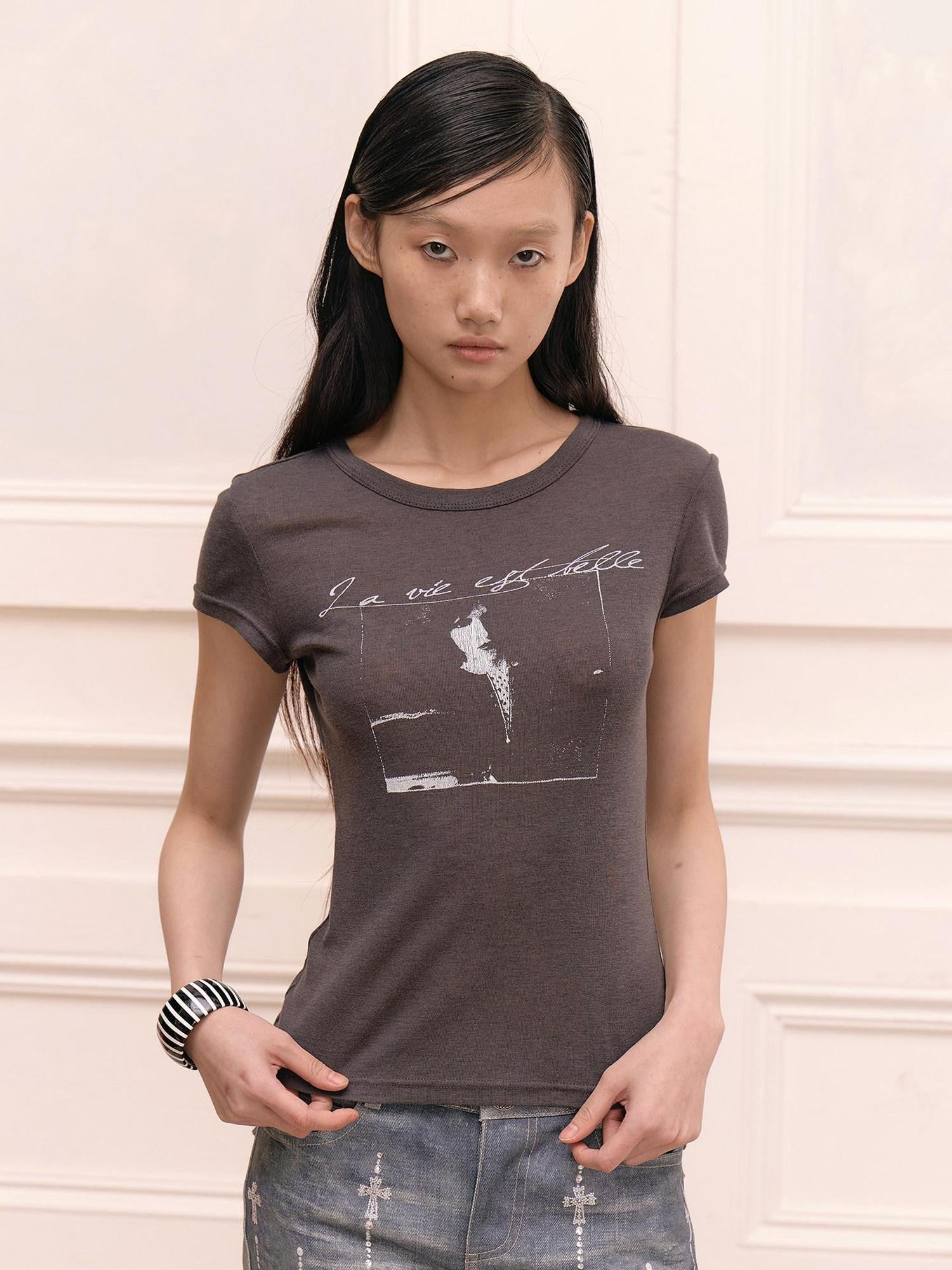FayChui Vintage Film Portrait Print Women&