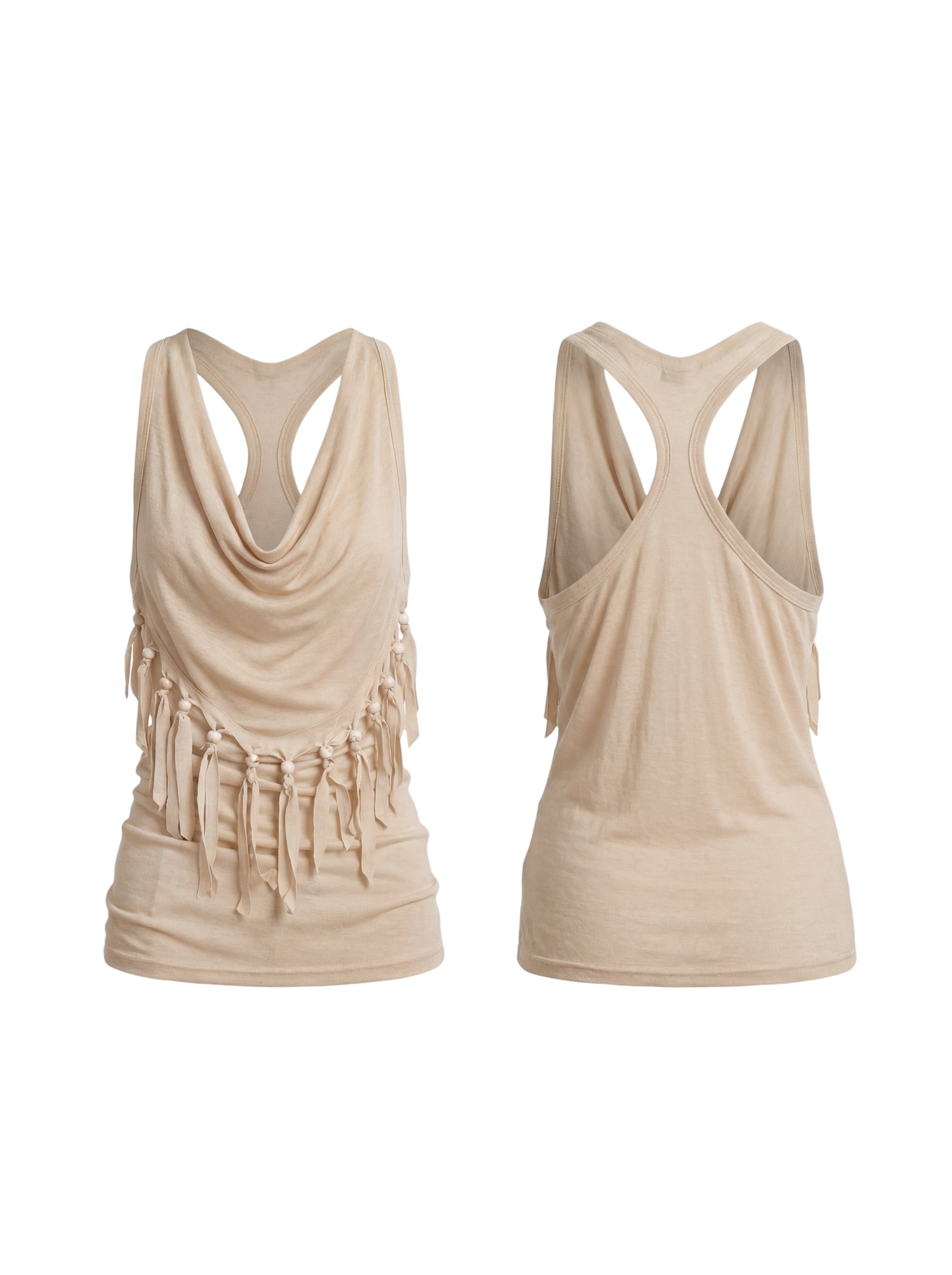 FayChui_Vintage_Heart_Tassel_Beaded_Halter_V-neck_Women&