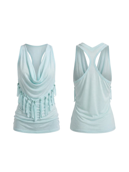 FayChui_Vintage_Heart_Tassel_Beaded_Halter_V-neck_Women&