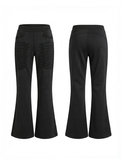 FayChui_Vintage_Regal_Embroidered_Tie_Waist_Micro_Flare_Women&