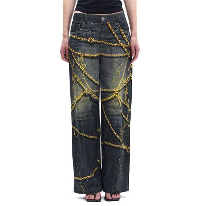 FayChui_Vintage_Splatter_Print_Gold_Chain_Detail_Women&