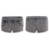 FayChui  Vintage Washed Distressed Rhinestone Low Rise Shorts