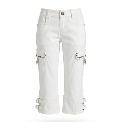 FayChui_Washed_Studded_Cargo_Pocket_Flare_Women&