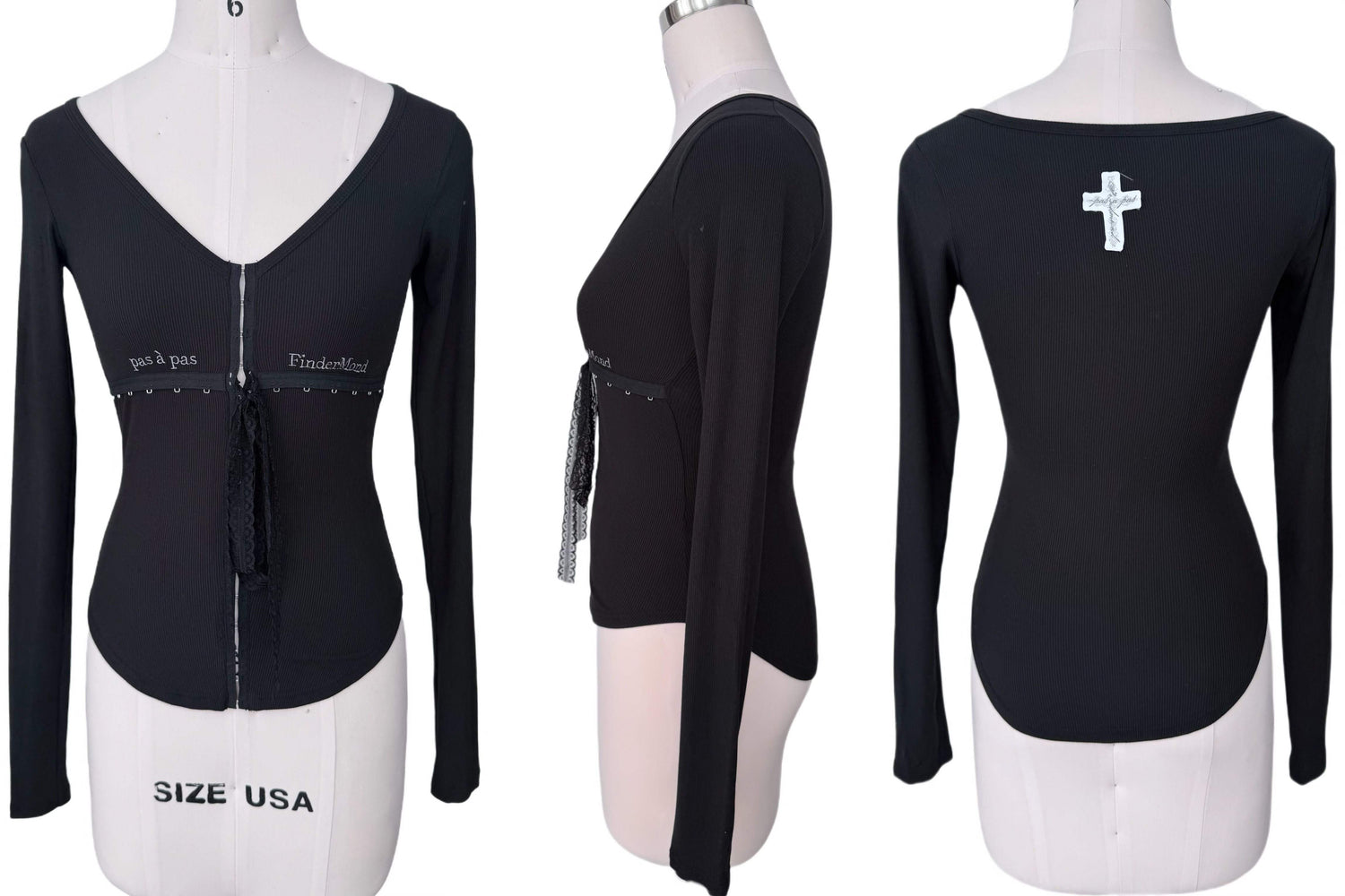 FinderMond_FM_Black_And_White_Embroidered_Lace_Cross_Hook_Women&