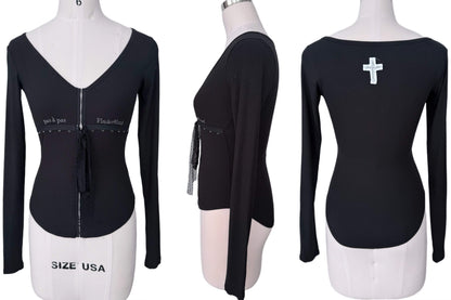 FinderMond_FM_Black_And_White_Embroidered_Lace_Cross_Hook_Women&