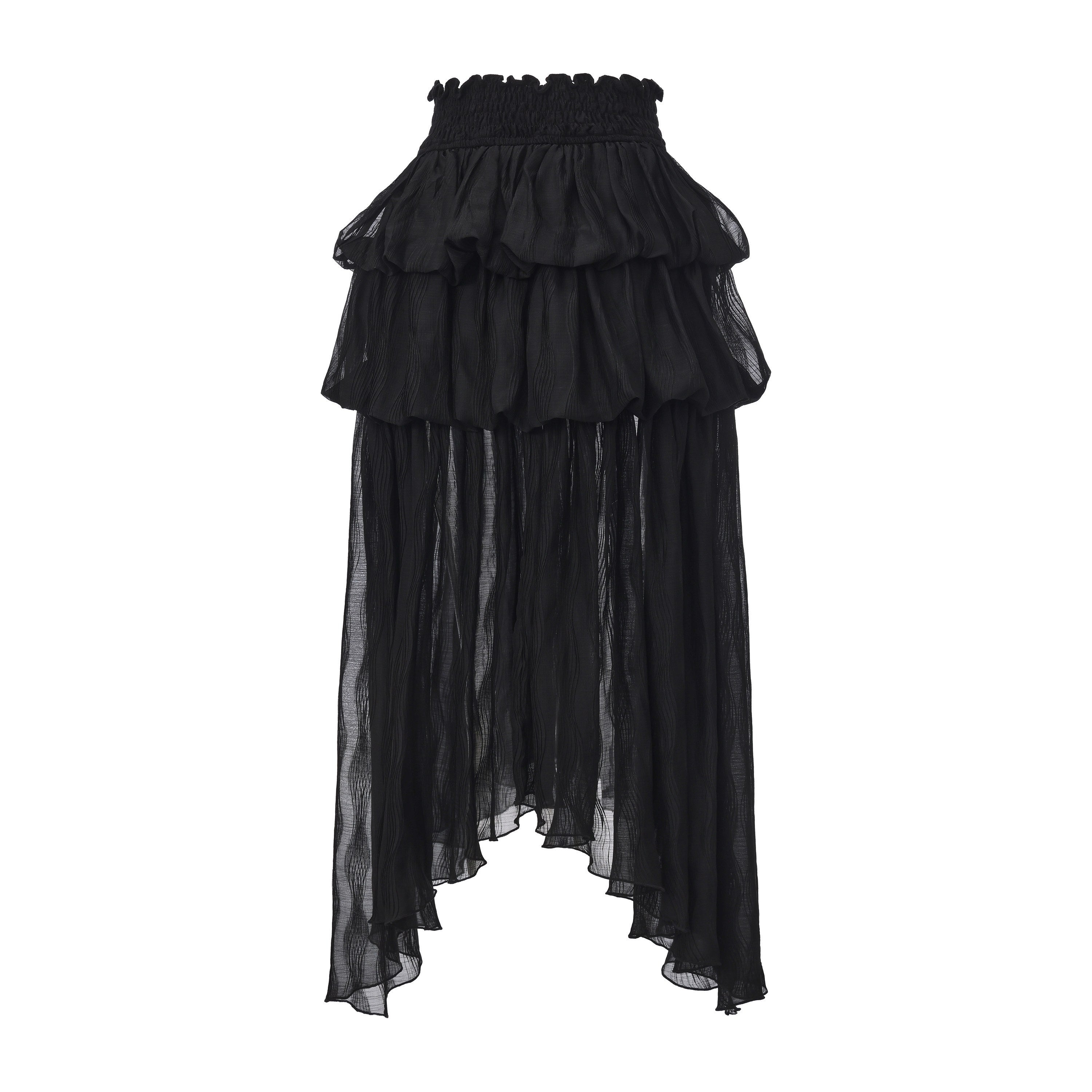 FinderMond_FM_Black_And_White_French_Romantic_Jellyfish_Bubble_Hem_Women&