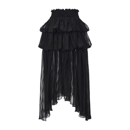 FinderMond_FM_Black_And_White_French_Romantic_Jellyfish_Bubble_Hem_Women&