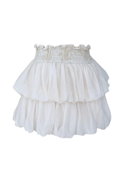 Black And White French Romantic Jellyfish Bubble Hem Women&