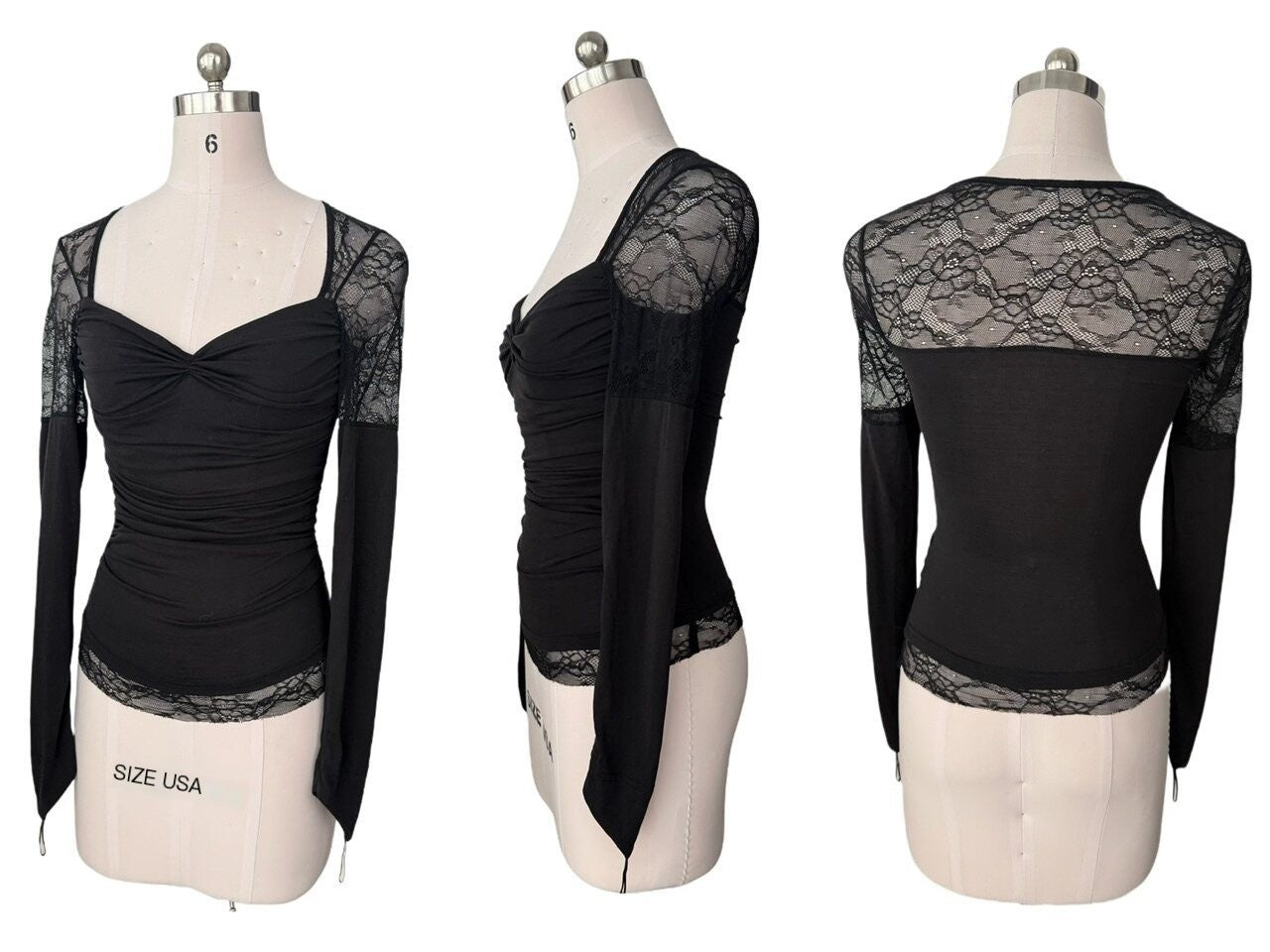 FinderMond_FM_Black_Lace_Splice_Fishtail_Elegant_Women&