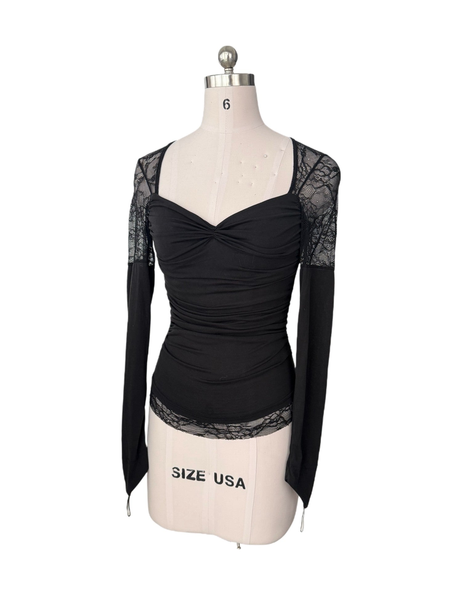 FinderMond FM Black Lace Splice Fishtail Elegant Women&