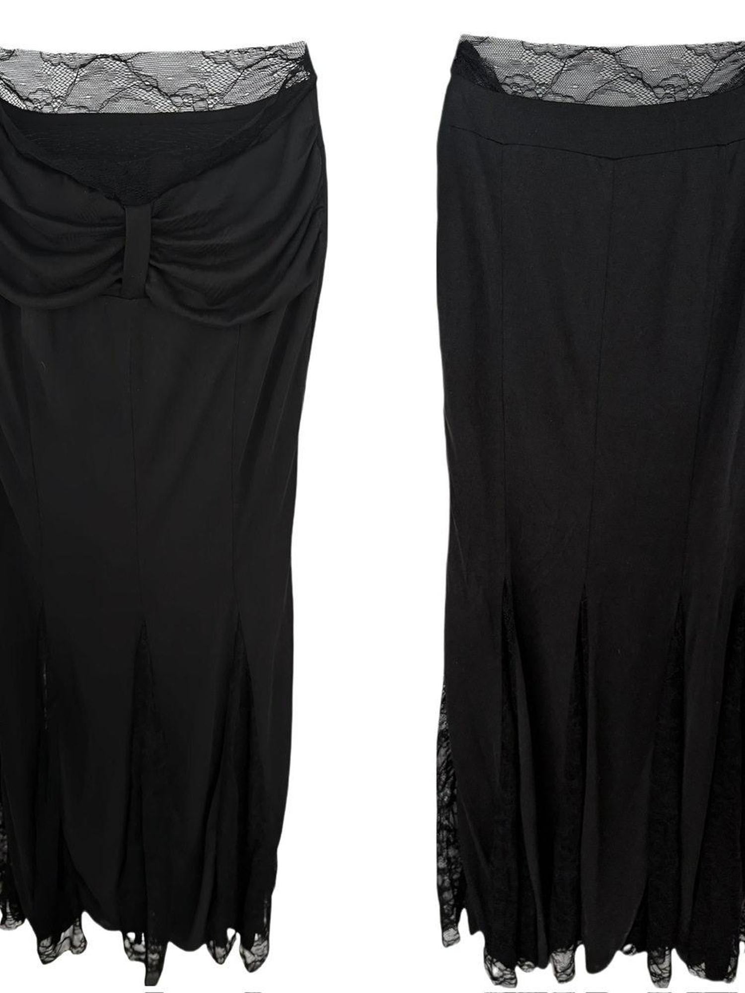 FinderMond FM Black Lace Splice Fishtail Elegant Women&