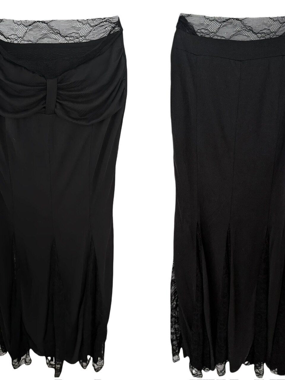FinderMond FM Black Lace Splice Fishtail Elegant Women&