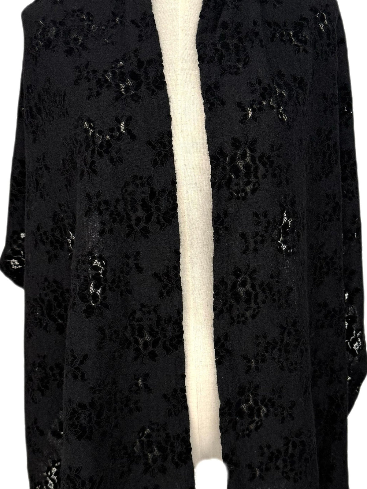 FinderMond FM Dark Detachable Embroidered Asymmetric Cape Women&