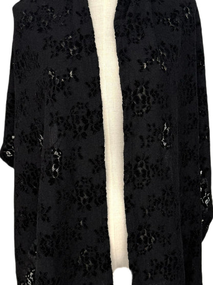 FinderMond FM Dark Detachable Embroidered Asymmetric Cape Women&