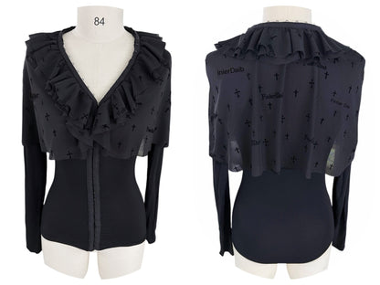FinderMond_FM_Dark_Gothic_Cross_Flocked_Mesh_Layered_Cape_Women&