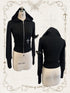 FinderMond_FM_Dark_Gothic_Metallic_Cross_Hooded_Sweatshirt_And_Pants_Women&