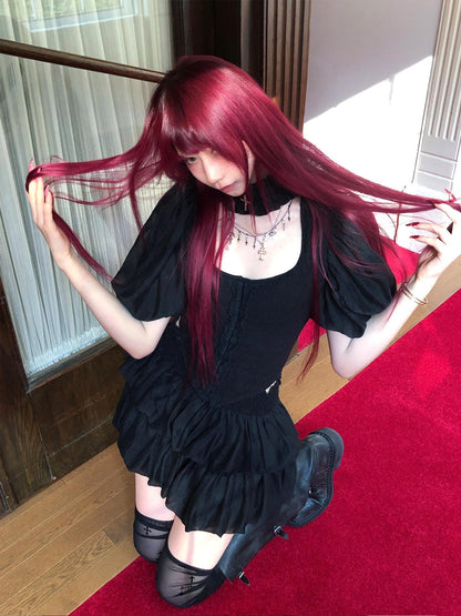 FinderMond FM Dark Pleated Bondage Strap Jellyfish Bubble Women&