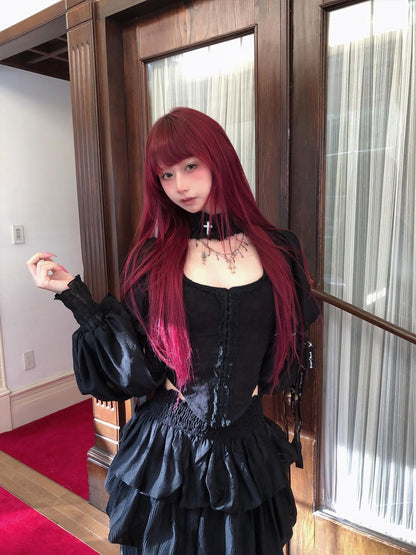 FinderMond FM Dark Pleated Bondage Strap Jellyfish Bubble Women&