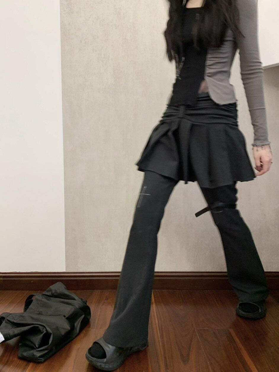 FinderMond FM Delicate Bow Pleated Cross Detail Leg Ring Women&