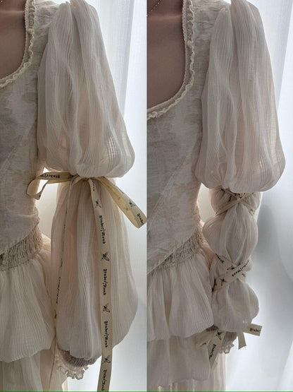 FinderMond FM French Romantic Pleated Strappy Tie Women&