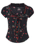 FinderMond FM Girly Strawberry Print Colorblock Women&