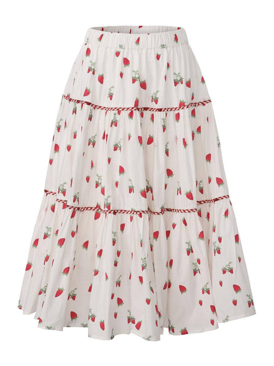 FinderMond FM Girly Strawberry Print Colorblock Women&