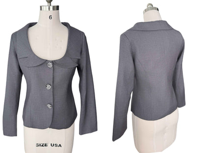 FinderMond_FM_Gray_Low_Neck_Waist_Cinched_Hip_Hugging_Girlish_Women&